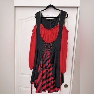 Torrid Plus Size 3/4 Pirate Halloween Costume.